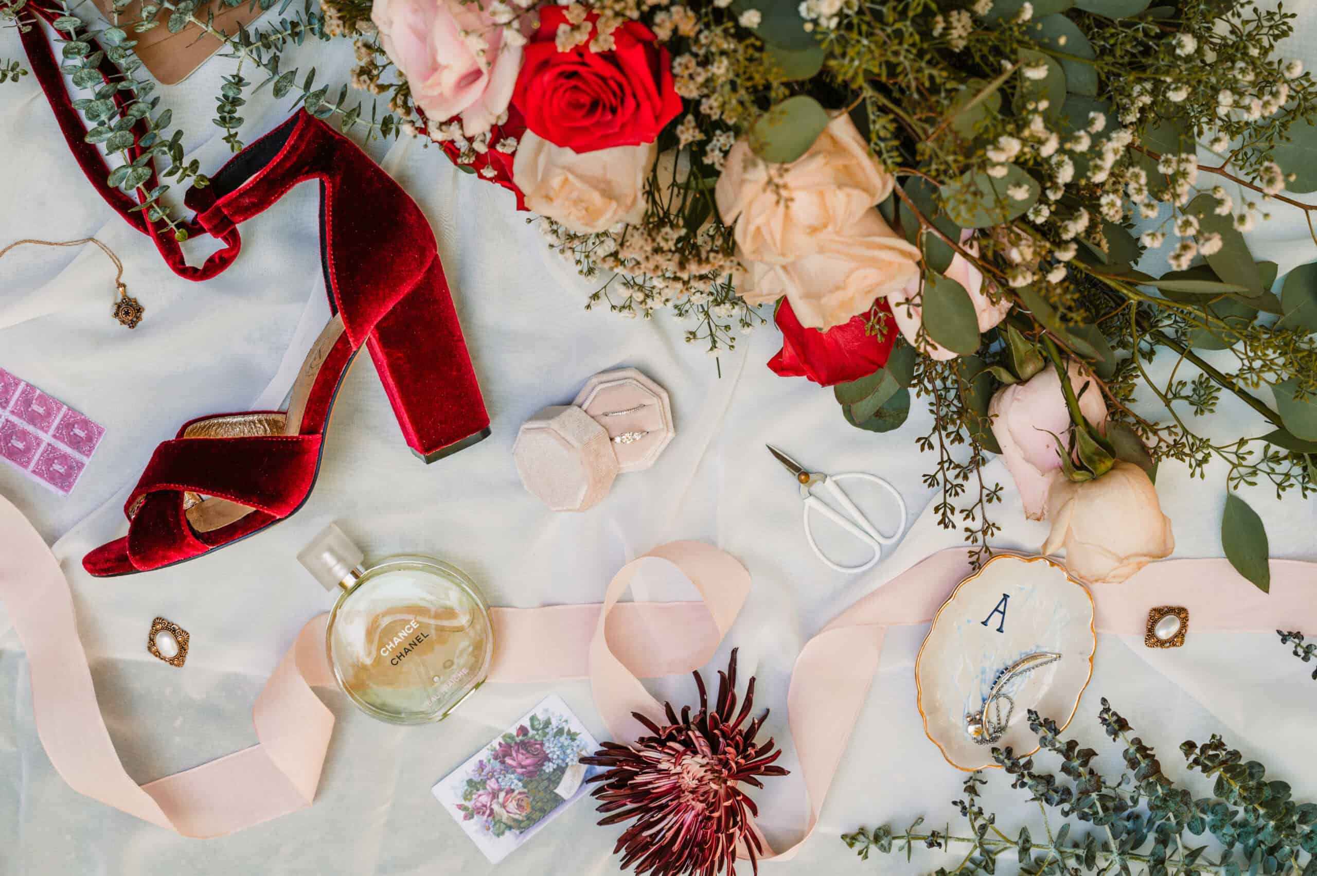 wedding flat lay photos