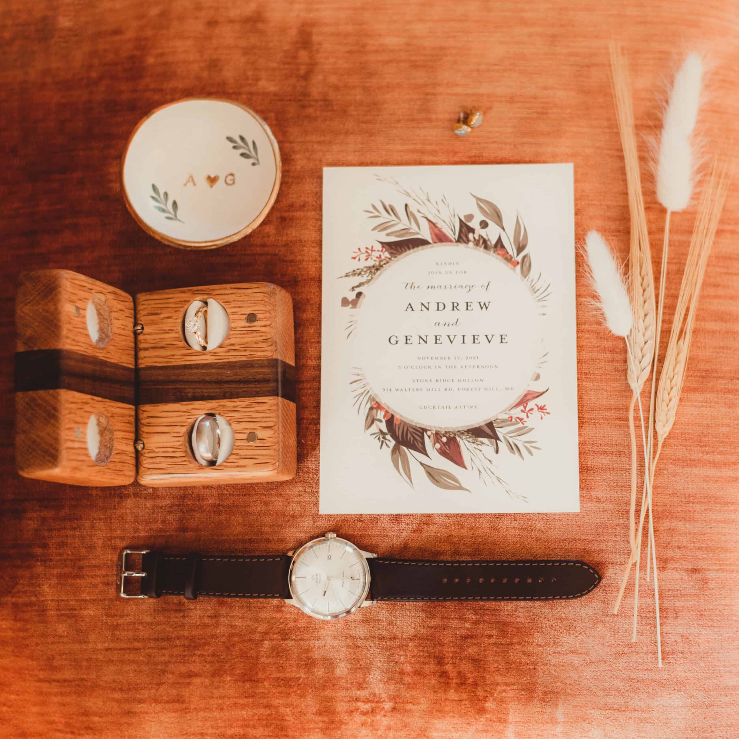 groom wedding flat lay photos