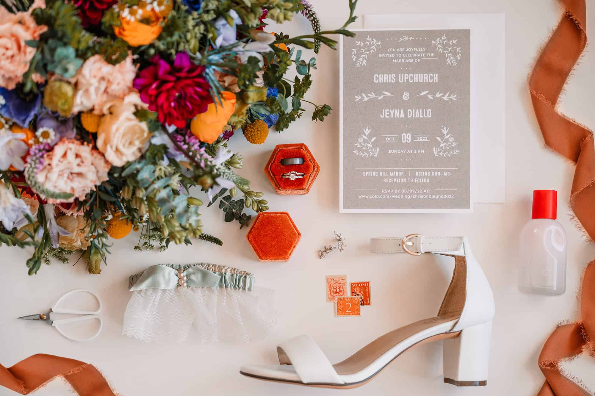 wedding flat lay photos